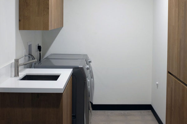 contemporary cabinets laundry room
